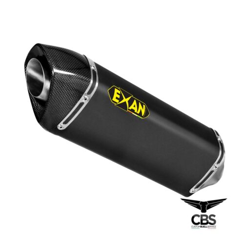 Terminale Exan X-Black Ovale CR 1125 acciaio