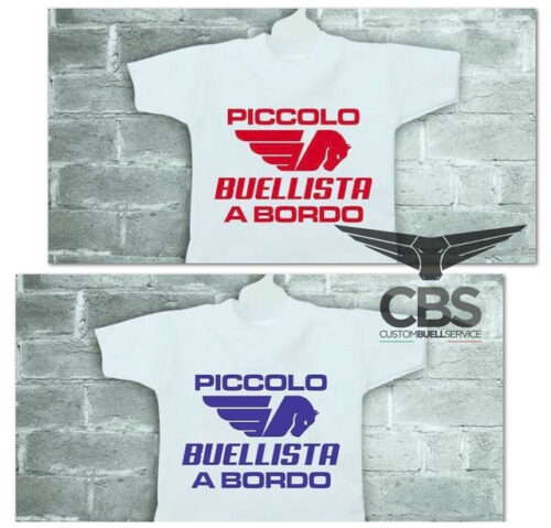 Mini t-shirt Piccolo Buellista a bordo