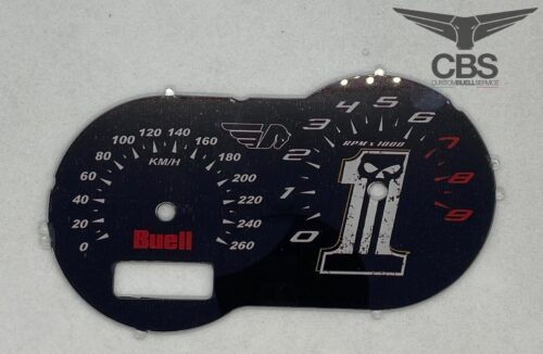 Dashboard black skull one