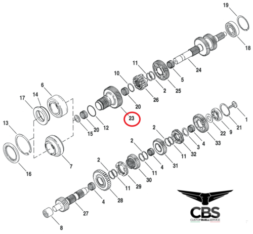 Assemblaggio ingranaggio principale cod: 35159-06