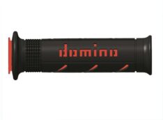 Manopole racing DOMINO super soft 126mm nero/rosso