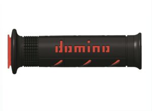 Manopole racing DOMINO super soft 126mm nero/rosso