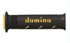 Manopole racing DOMINO super soft 126mm nero/giallo